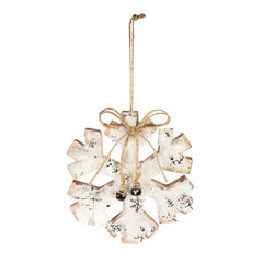 Chunky Wood Snowflake