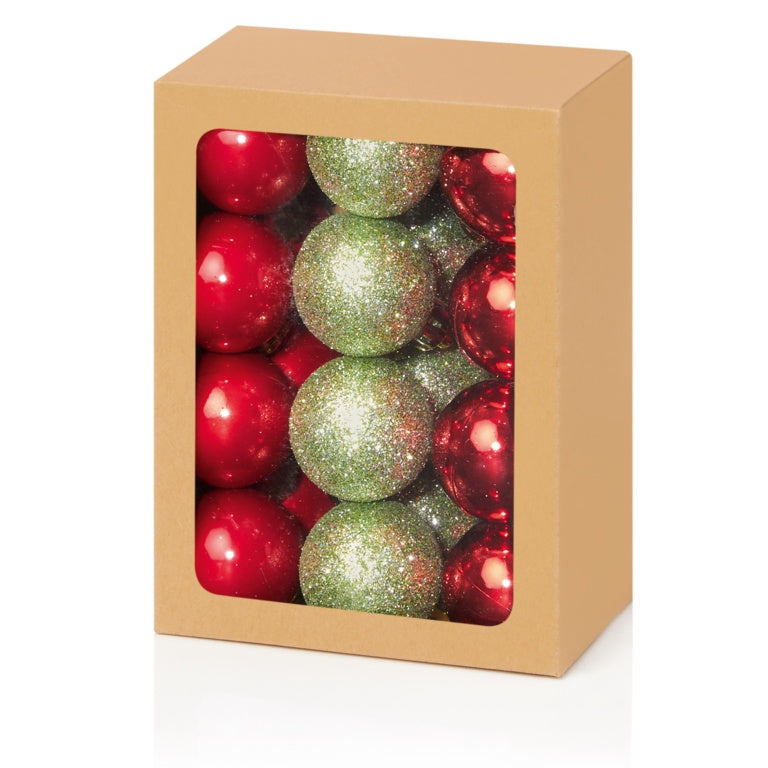 30mm Multi Finish Baubles