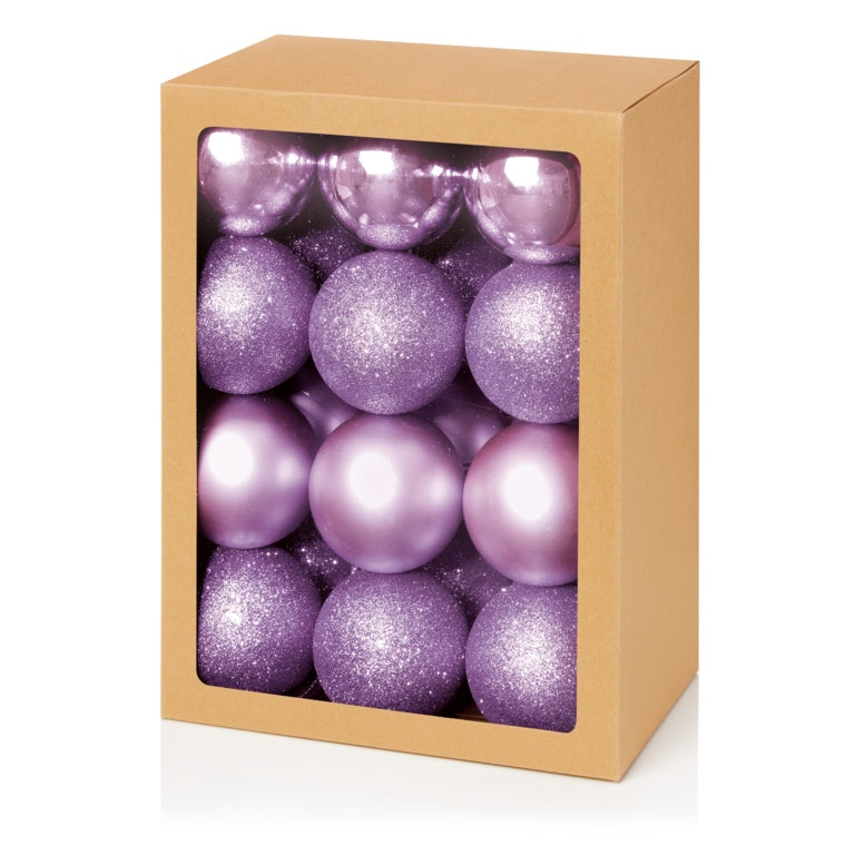 60mm Multi Finish Baubles