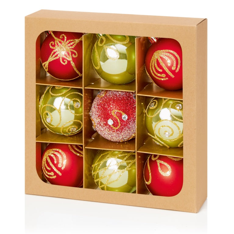 60mm Decorated Baubles