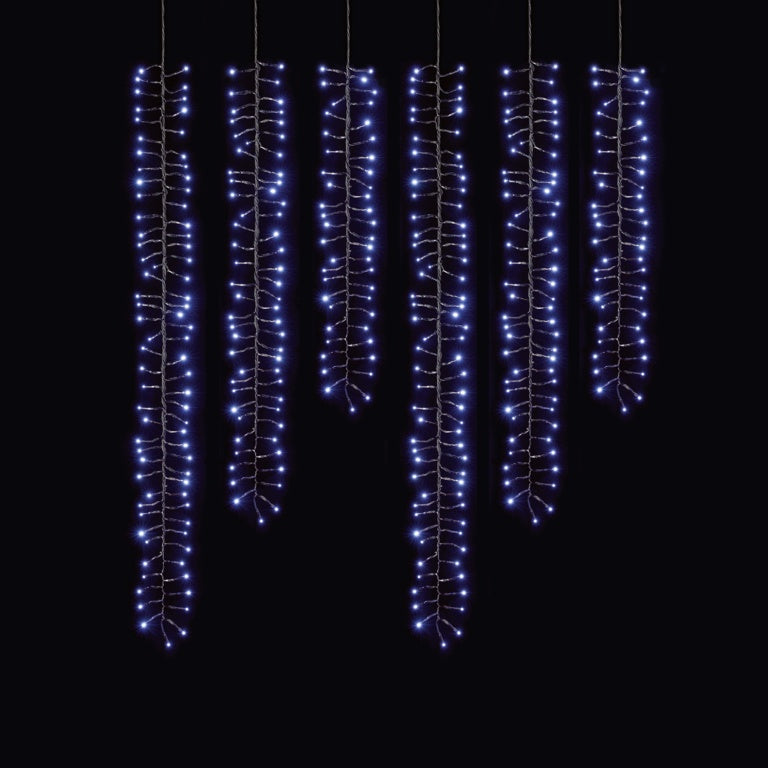 6 Drop Tree Cluster With White LEDs