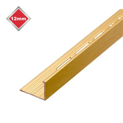 Matt Brushed Gold Effect Metal Tile Trim L Profile