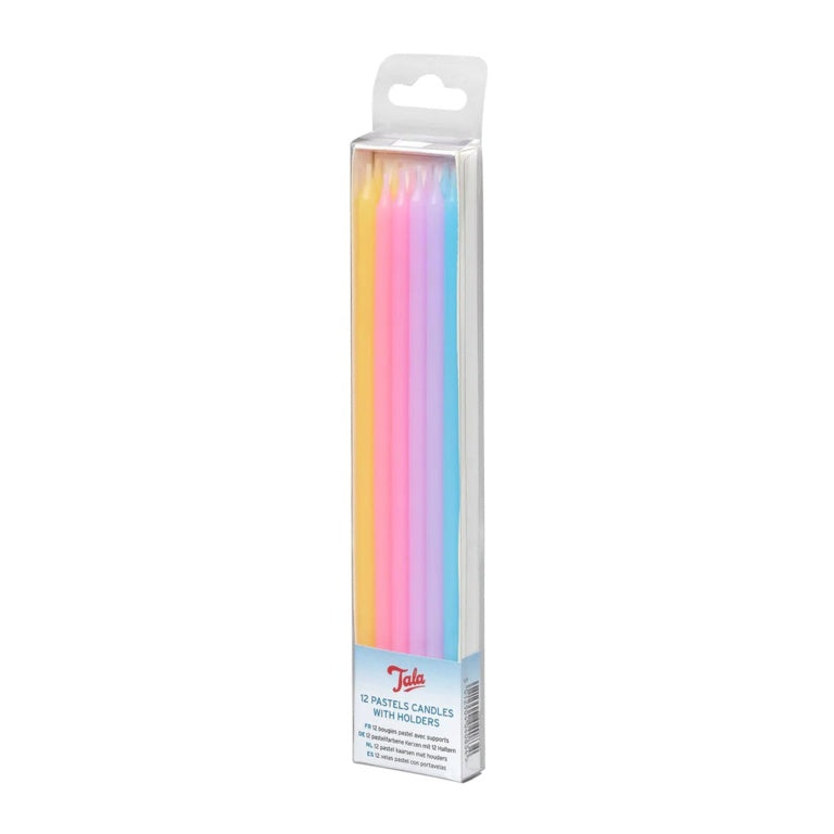 12 Pastels Candles