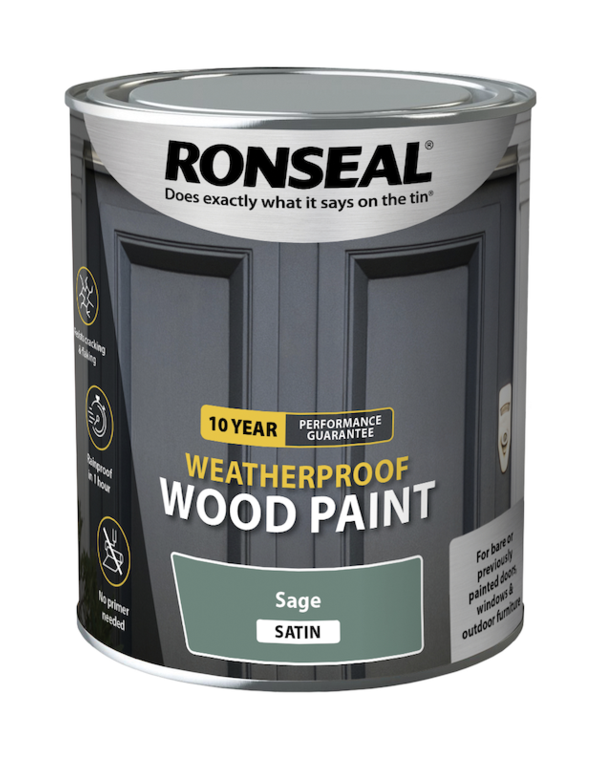 10 Year Weatherproof Satin Wood Paint 750ml