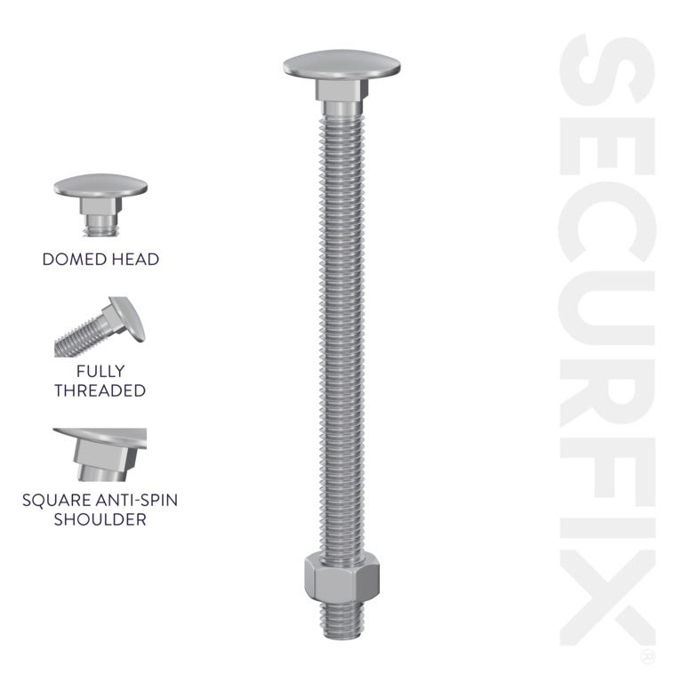 Carriage Bolt 20 Pack