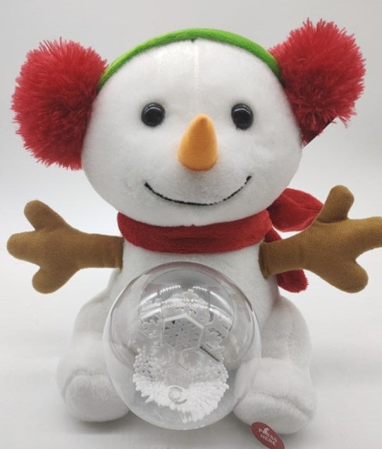Christmas Snowman With Musical Snowball