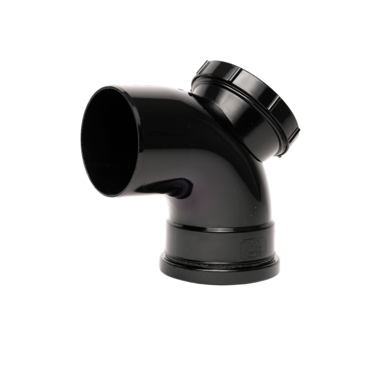 Single Socket Access 92.5°Bend Black