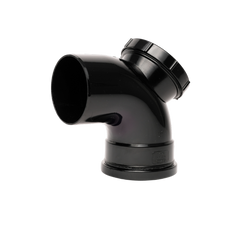 Single Socket Access 92.5°Bend Black