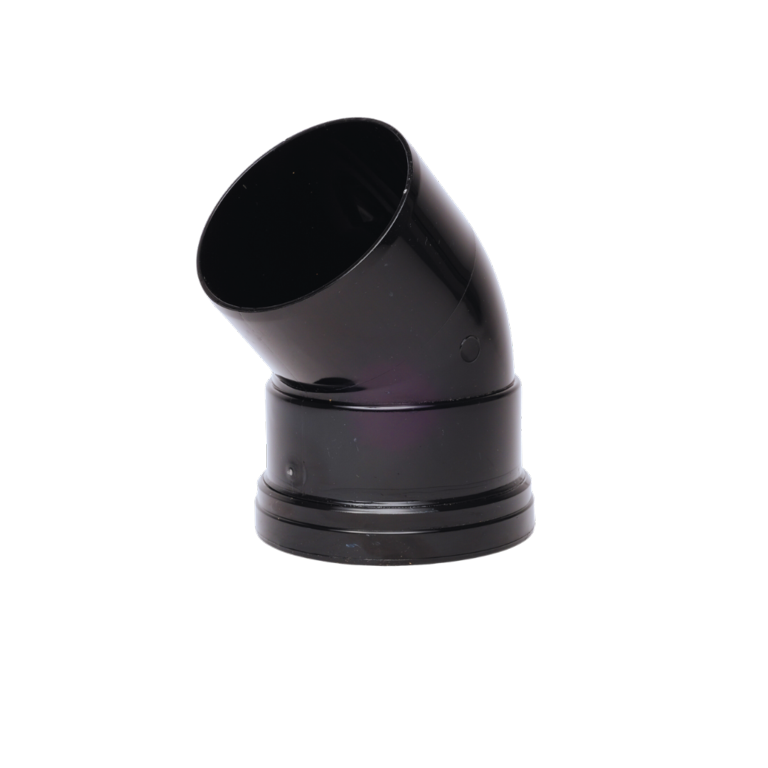 Single Socket 135° Bend Black