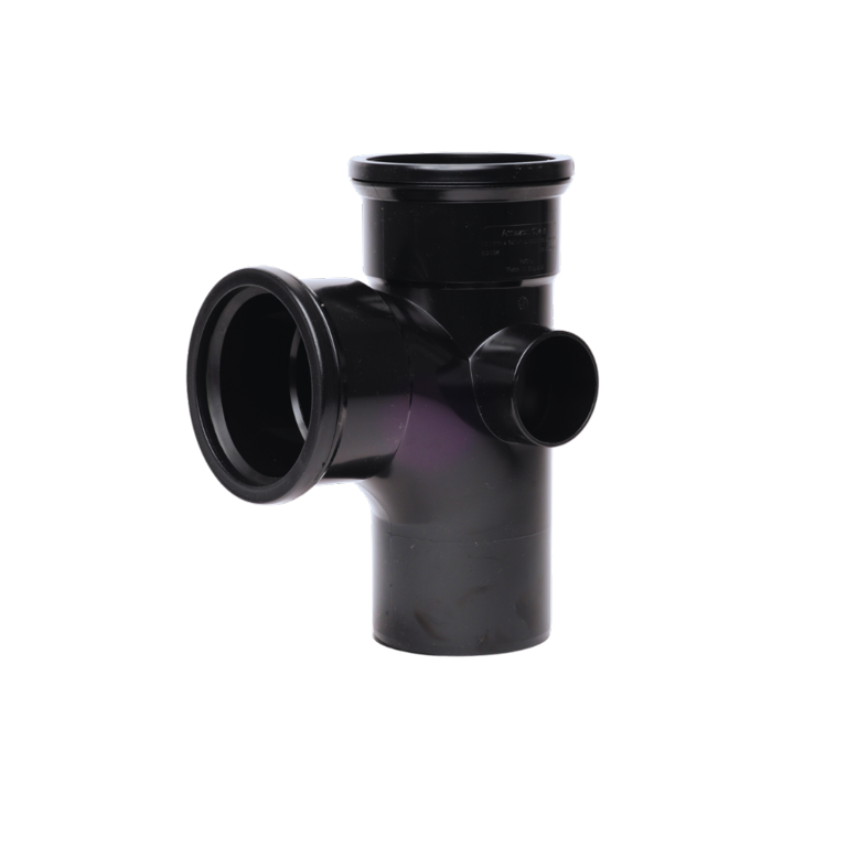 Double Socket Branch 92° Black