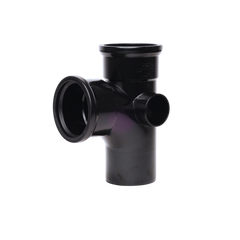 Double Socket Branch 92° Black