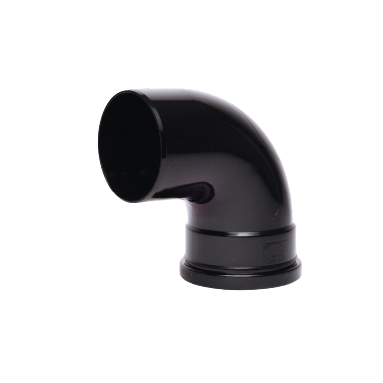 Single Socket 92° Bend Black
