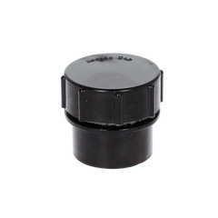 Solvent Weld Screwed Access Plug Black
