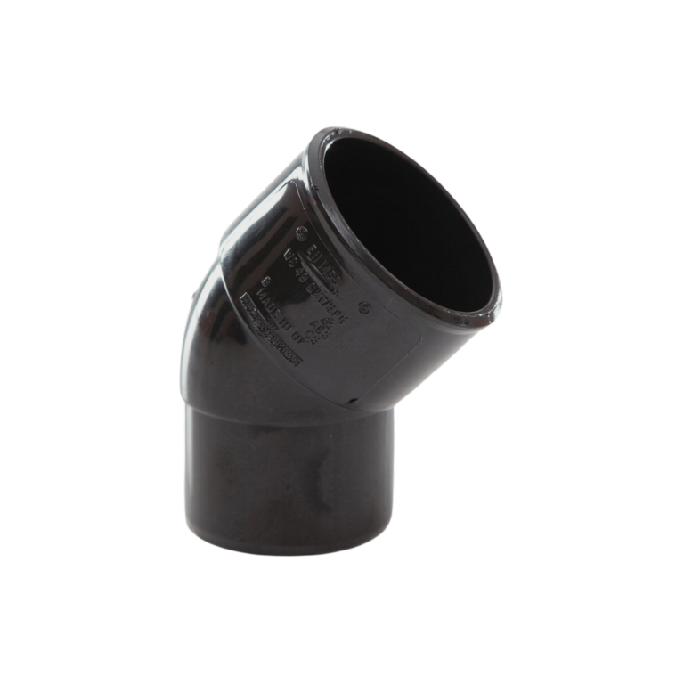Solvent Weld Spigot 45° Bend Black