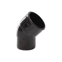 Solvent Weld Spigot 45° Bend Black