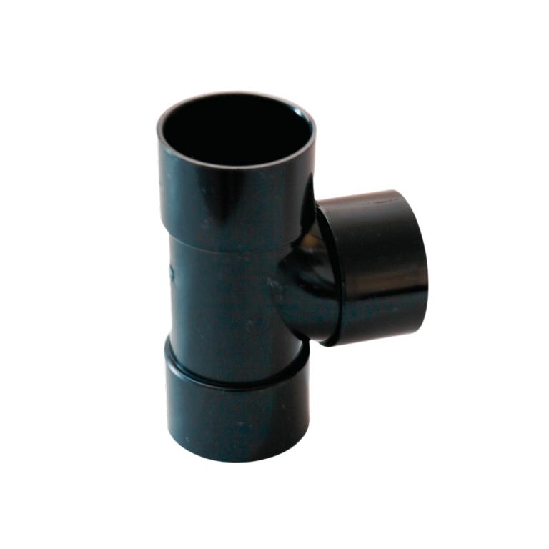 Solvent Weld Swept Tee 92.5° Black