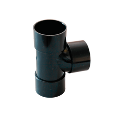 Solvent Weld Swept Tee 92.5° Black