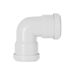 Push Fit Knuckle 90° Bend White