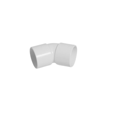 Solvent Weld Obtuse 45° Bend White