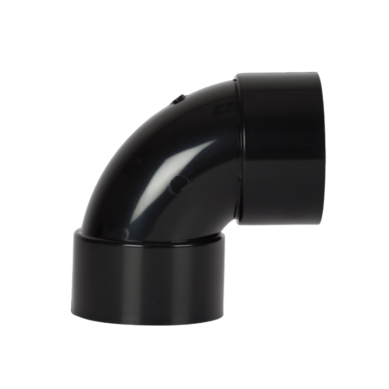Solvent Weld Swept Bend 92.5° Black