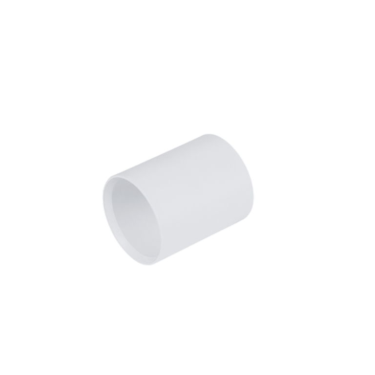 Solvent Weld Straight Coupling White
