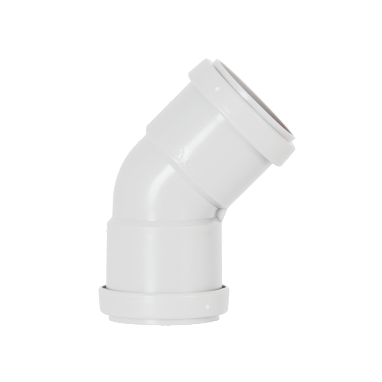 Push Fit Obtuse 45° Bend 40mm