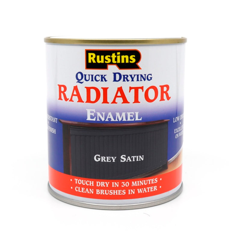 Quick Dry Radiator Paint Grey Satin