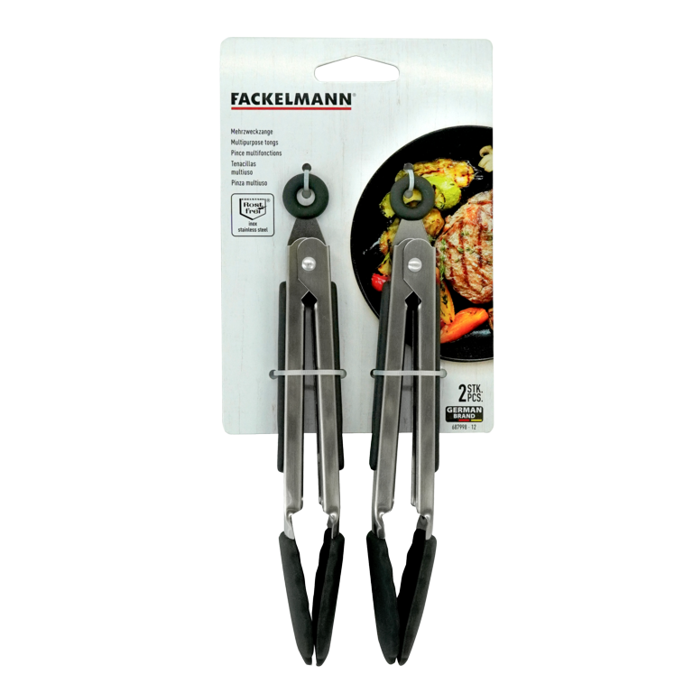 Stainless Steel Tongs With Silicone Head