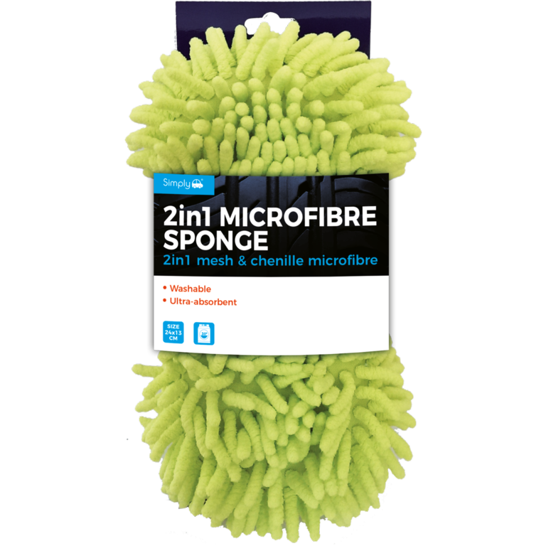2 In 1 Microfibre Sponge