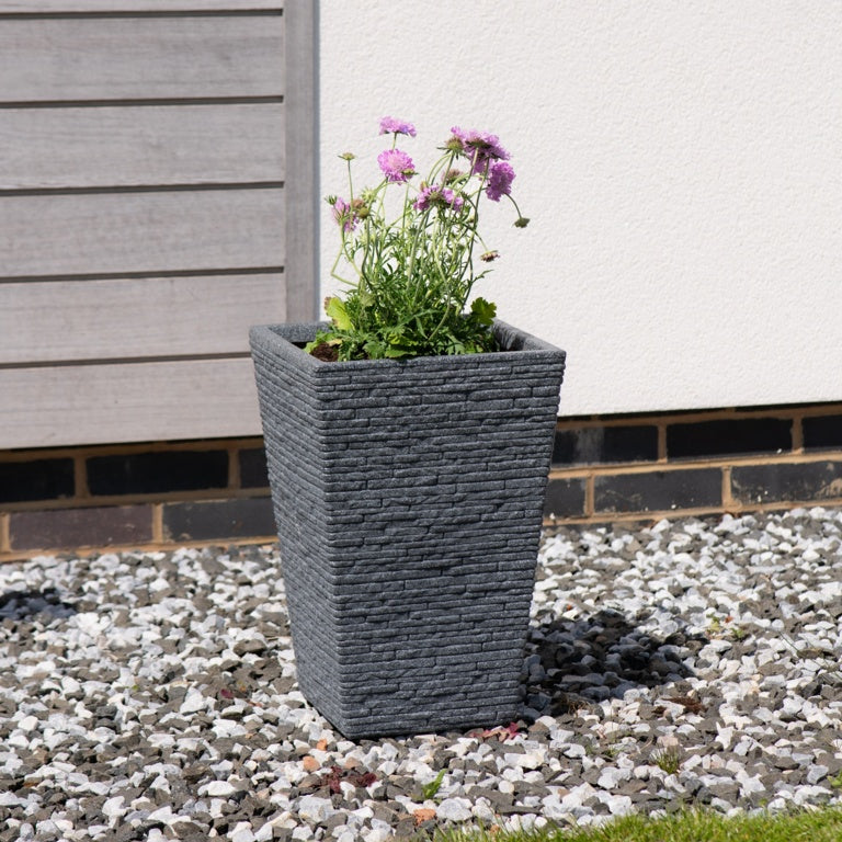 Ash Tall Slate Planter