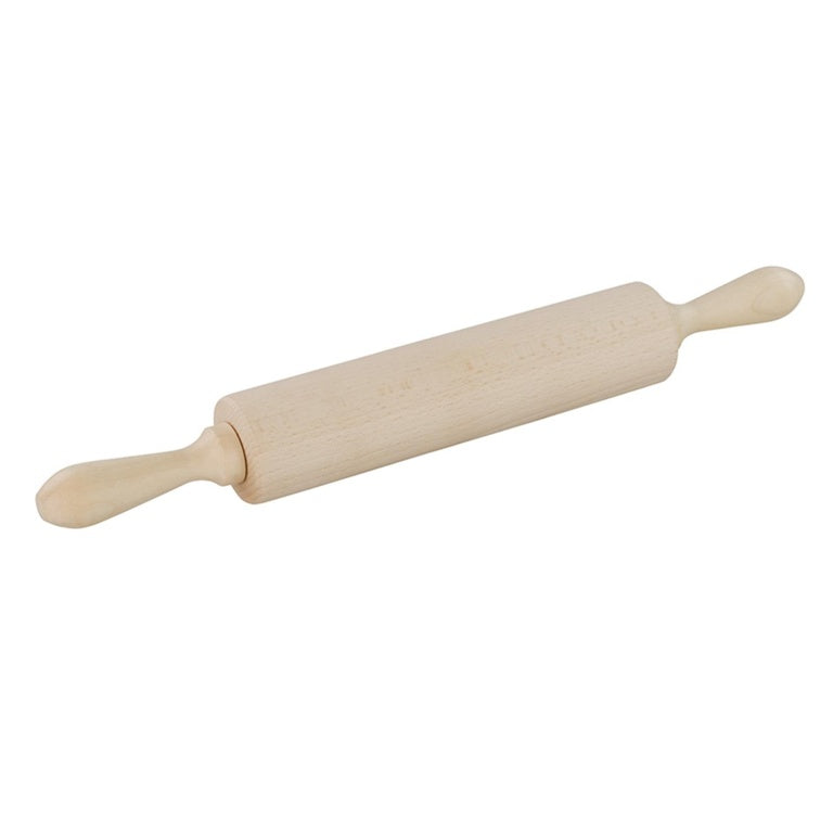 Beechwood Revolving Rolling Pin With Handles