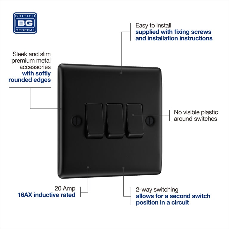 Triple Switch 16ax 2 Way
