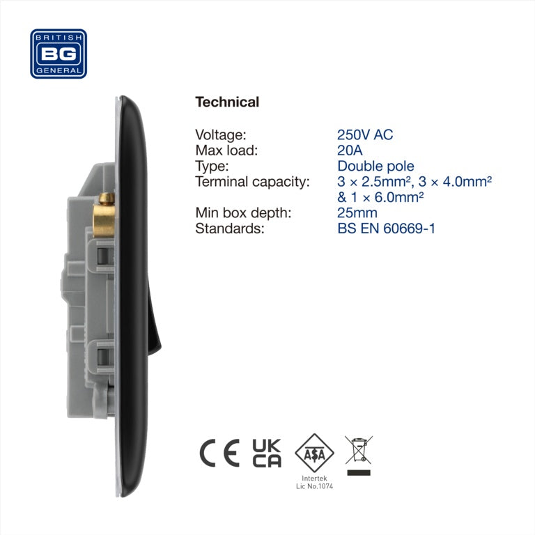 Double Pole Switch With Power Indicator