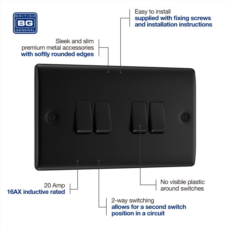 Quadruple Switch 16ax 2 Way