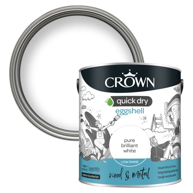 Quick Dry Eggshell Brilliant White