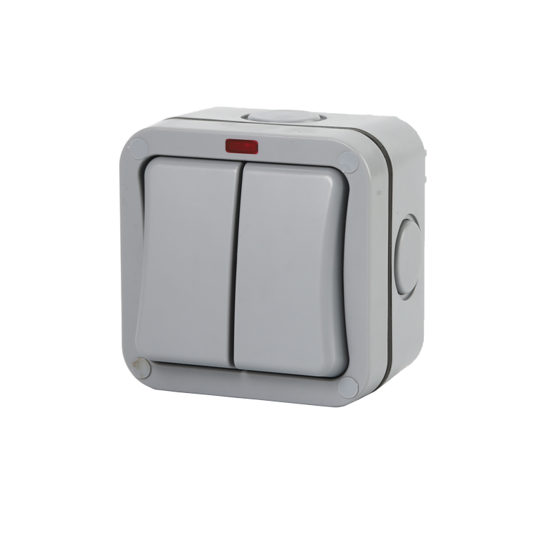 Double Outdoor Weatherproof Switch 2 Way