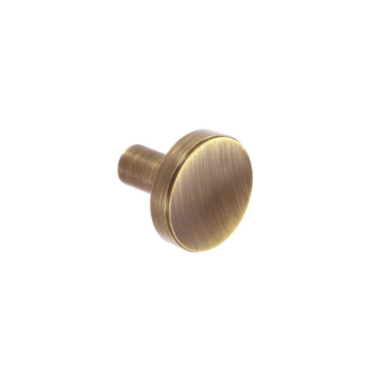 Solid Brass Disc Knob 32mm