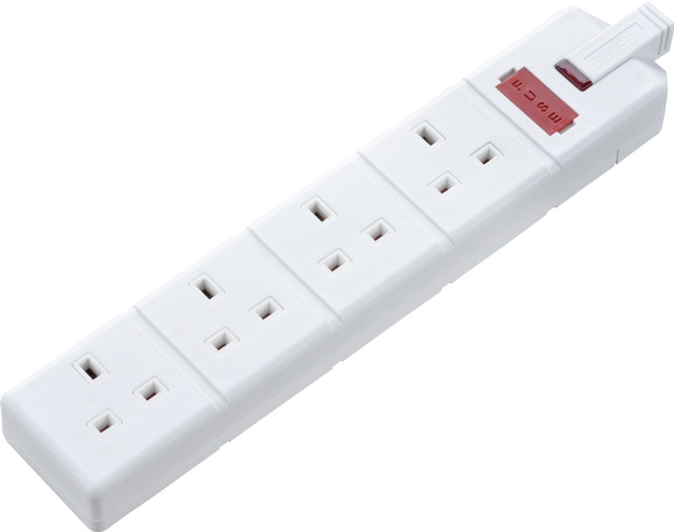 4 Socket 13 Amp Heavy Duty Trailing Socket