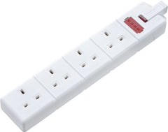 4 Socket 13 Amp Heavy Duty Trailing Socket