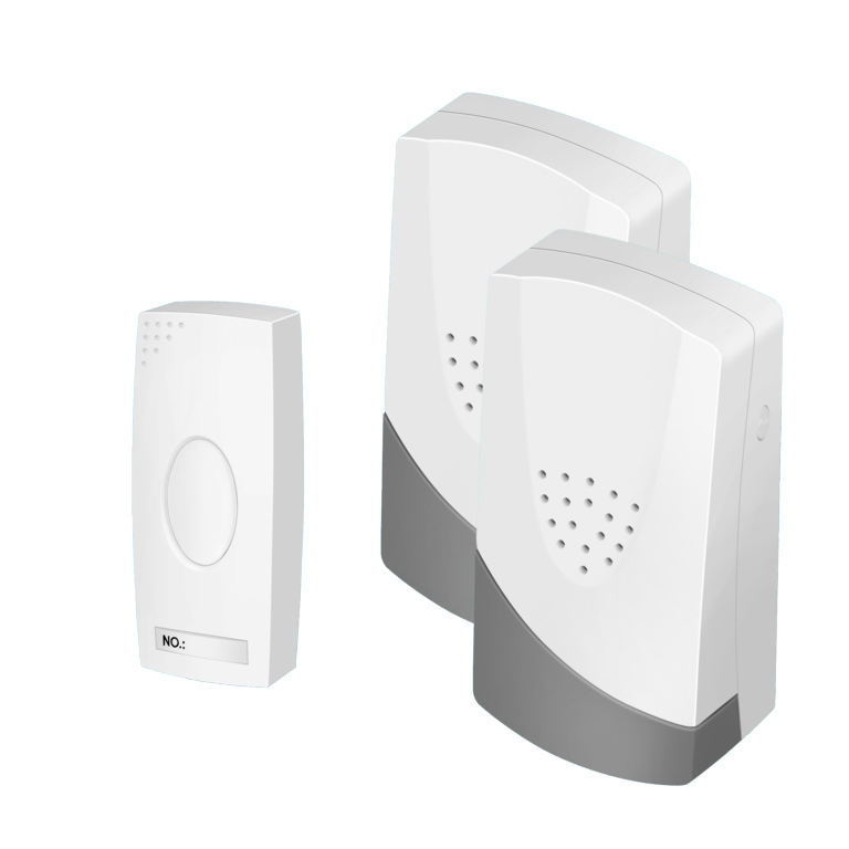 Plug-In Wireless Doorbell & 2 Chimes