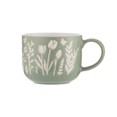 In The Meadow Green Tulip Mug