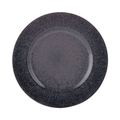 Reactive Linear Black Dinner Plate