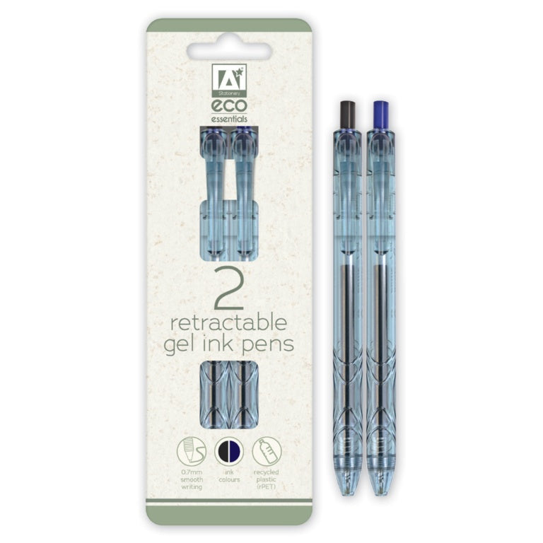 Eco Essentials 2 Retractable Gel Ink Pens