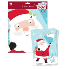 Plush Christmas PVC Santa Sacks