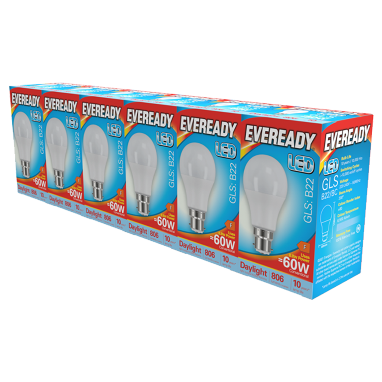 LED GLS BC B22 Pack 6