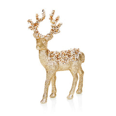 Champagne Gold Glitter Reindeer