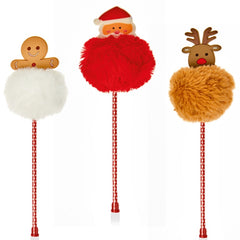 Christmas Pom Pom Pens