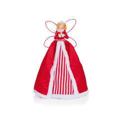 Angel With Fur & Stripes Tree Topper
