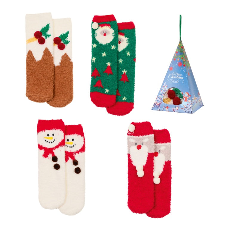 Adult Fluffy Christmas Socks