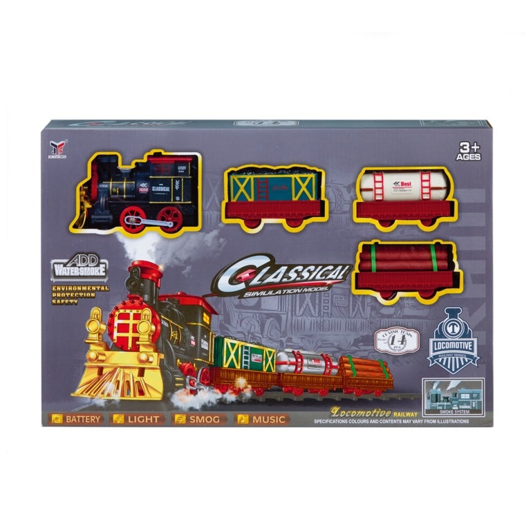 Battery Operated Lit Musical Christmas Train Set